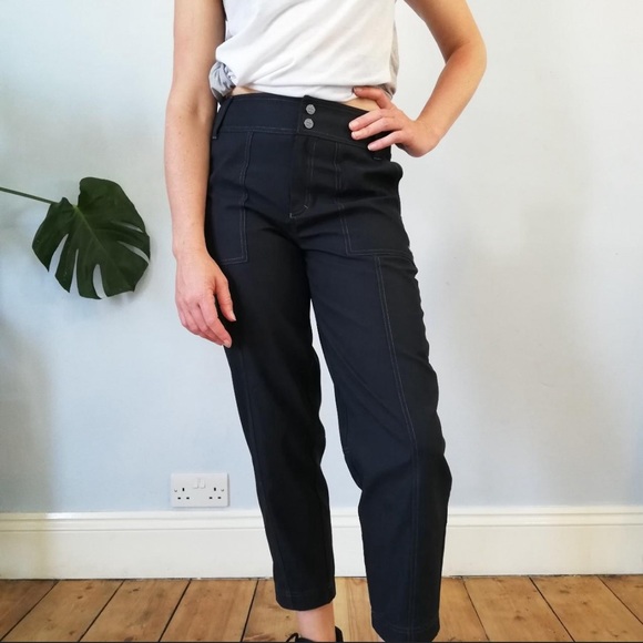 Sweaty Betty Pants - Sweaty Betty Velma Black Ankle Length Pants